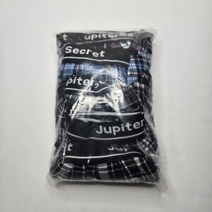 Jupiter Secret Multicolor Plaid Boxers Size Large 5 Pack Brand New
